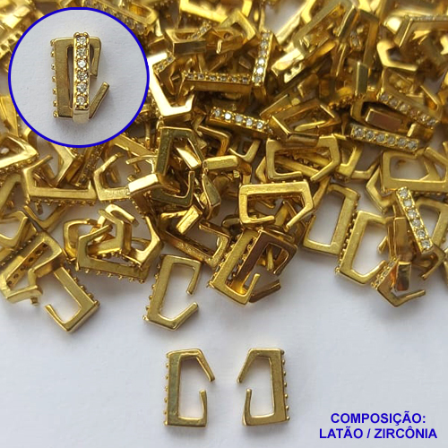 ACESSÓRIO NO BRUTO PRONTO PARA O BANHO(CX77) - CONTRA ARGOLA CRAVEJADO EM MICROS ZIRCÔNIAS 8MM - COMPOSIÇÃO: LATÃO / ZIRCÔNIA - PESO TOTAL 0,4GR - (VENDIDO POR UNIDADE)  BRU0002620