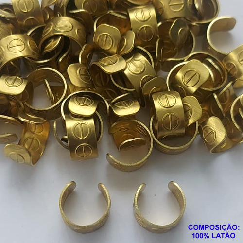 BRINCO NO BRUTO PARA BANHO (CX65) - (3.2937) EAR CUFF PARAFUSO - TAMANHO 6X11MM (VENDIDO POR UNIDADE) - PESO 0,9GR - BRU13430