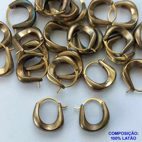 BRINCO NO BRUTO PRONTO PARA O BANHO(CX90) - BRINCO DE ARGOLA - TAMANHO 16MM - LARGURA 5MM - PESO TOTAL 3,4GR - BRU13552