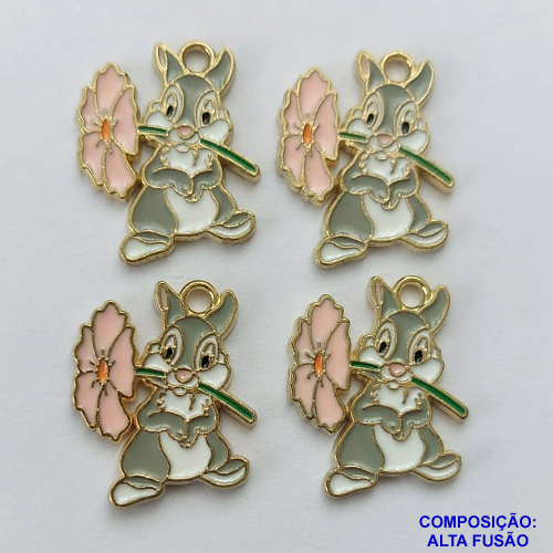 ACESSÓRIO NO BRUTO PRONTO PARA O BANHO(CX88) - PINGENTE PERSONAGEM DESENHO 16X20MM - COMPOSIÇÃO: ALTA FUSÃO - PESO TOTAL 1,6GR - BRU0002851