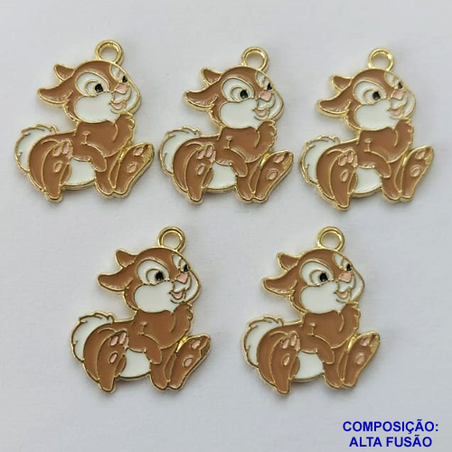 ACESSÓRIO NO BRUTO PRONTO PARA O BANHO(CX90) - PINGENTE PERSONAGEM DESENHO 18X21MM - COMPOSIÇÃO: ALTA FUSÃO - PESO TOTAL 1,2GR - BRU0002852