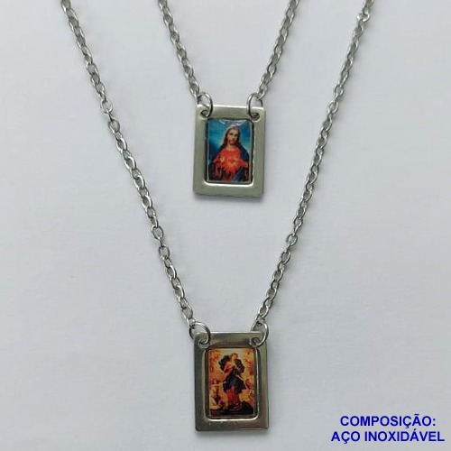 ESCAPULÁRIO EM AÇO INOXIDÁVEL(CX94) - ESCAPULÁRIO NOSSA SENHORA DESATADORA DOS NÓS- TAMANHO: 60CM - COMPOSIÇÃO: AÇO INOXIDÁVEL - AÇO1557