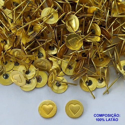 BRINCO NO BRUTO PRONTO PARA O BANHO(CX94) -BRINCO DE PINO -CORAÇÃO DE TAMANHO 8MM - PESO TOTAL 0,4GR - BRU13636