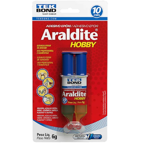 ADESIVO EPÓXI ARALDITE HOBBY TEK BOND PESO 6G - BRU0002938