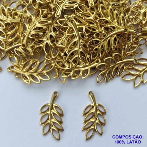 ACESSÓRIO NO BRUTO PRONTO PARA O BANHO(CX115) - (2778) FOLHA VAZADA 19MM (VALOR UNITÁRIO)  - PESO TOTAL 0,5GR -  BRU0002964