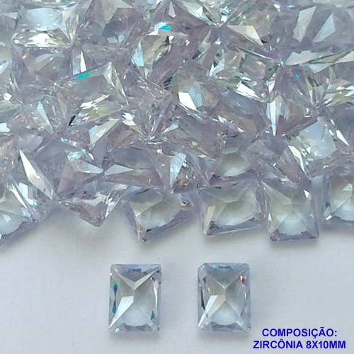 ACESSÓRIO NO BRUTO PRONTO PARA BANHO (POTE)- ZIRCÔNIA CRISTAL 8X10MM - PESO: 0,8GR - (VALOR UNITÁRIO) BRU0002973