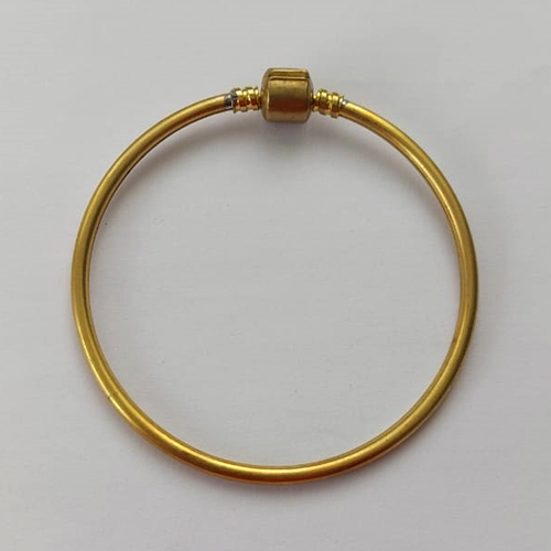 PULSEIRA (BRACELETE) NO BRUTO PRONTA PARA O BANHO(CX122) - BRACELETE RÍGIDO TIPO PANDORA - PESO 5,9GR - BRU14936