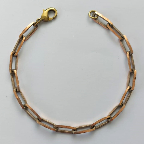 PULSEIRA NO BRUTO PRONTO PARA O BANHO - (CX.131)  PULSEIRA CARTIER EM LATÃO (KDL1.8)- TAMANHO 20CM - LARGURA 6MM - FECHO LAGOSTA - PESO 10,9GR - COMPOSIÇÃO: 100% LATÃO - BRU15102