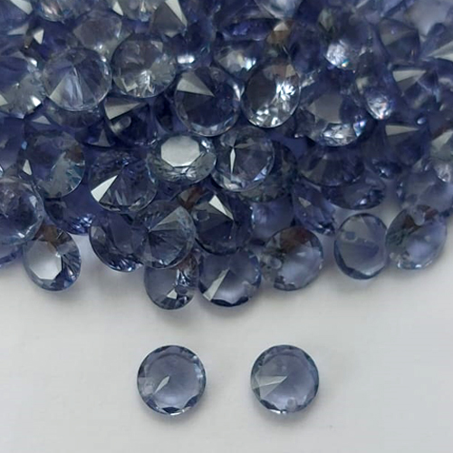 ACESSÓRIO NO BRUTO PRONTO PARA O BANHO -  (CX.120)  ZIRCÔNIA LILÁS REDONDA - TAMANHO 8MM - (VENDA POR UNIDADE) - BRU0003153