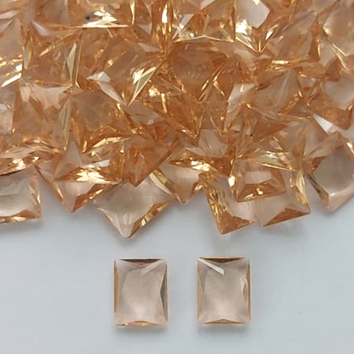 ACESSÓRIO NO BRUTO PRONTO PARA BANHO (CX183)- ZIRCÔNIA MARROM 8X10MM - PESO: 0,8GR - (VALOR UNITÁRIO) - BRU0003167