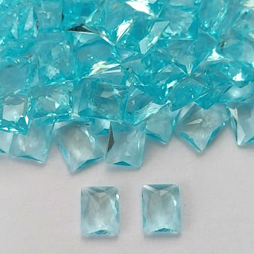 ACESSÓRIO NO BRUTO PRONTO PARA BANHO (POTE)- ZIRCÔNIA AZUL CLARA 8X10MM - PESO: 0,8GR - (VALOR UNITÁRIO) - BRU0003169