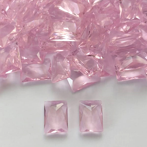 ACESSÓRIO NO BRUTO PRONTO PARA BANHO (POTE)- ZIRCÔNIA ROSA 10X14MM - PESO: 0,8GR - (VALOR UNITÁRIO) - BRU0003172
