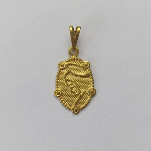 PINGENTE NO BRUTO PRONTO PARA O BANHO - (V3647) PINGENTE NOSSA SRA APARECIDA 20MM - PESO: 0,7GR - COMPOSIÇÃO: 100% LATÃO - BR15852