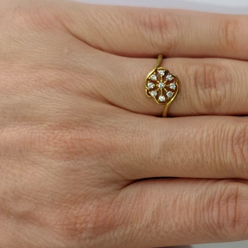 ANEL NO BRUTO PRONTO PARA O BANHO -  (CX.111)  (AX002685W) ANEL CRAVEJADO COM MICROS ZIRCÔNIAS - PESO MÉDIO 2GR - COMPOSIÇÃO: LATÃO / ZIRCÔNIA - ANEL000503