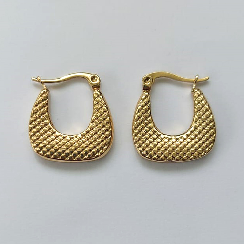 BRINCO EM AÇO INOXIDÁVEL - (CX.137) BRINCO ARGOLA DOURADA 20MM - COMPOSIÇÃO: AÇO INOXIDÁVEL - AÇO2145