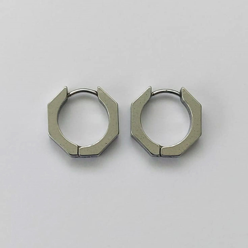 BRINCO EM AÇO INOXIDÁVEL - (CX.137) BRINCO ARGOLA SEXTAVADA 15MM - COMPOSIÇÃO: AÇO INOXIDÁVEL - AÇO2152