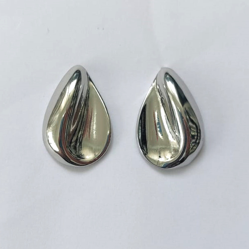 BRINCO EM AÇO INOXIDÁVEL - BRINCO DE PINO GOTA 24MM - COMPOSIÇÃO: AÇO INOXIDÁVEL - AÇO2198