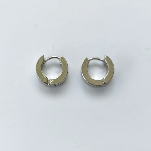 BRINCO EM AÇO INOXIDÁVEL - BRINCO ARGOLA DE PRESSÃO 4X10MM - COMPOSIÇÃO: AÇO INOXIDÁVEL - AÇO2208