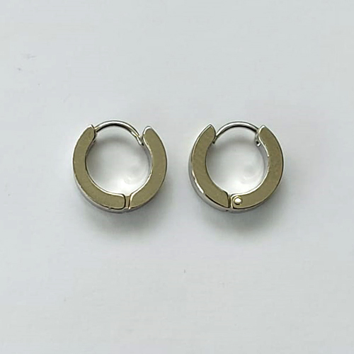 BRINCO EM AÇO INOXIDÁVEL - BRINCO ARGOLA DE PRESSÃO 4X13MM - COMPOSIÇÃO: AÇO INOXIDÁVEL - AÇO2209