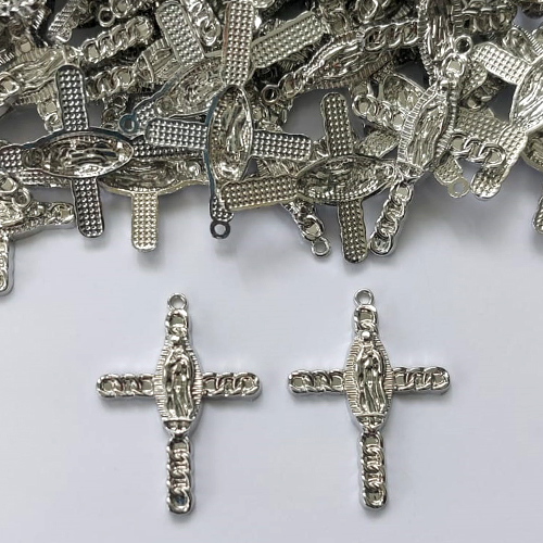 ACESSÓRIO PINGENTE CRUCIFIXO 25X35MM - COMPOSIÇÃO: METAL - BIJU00027