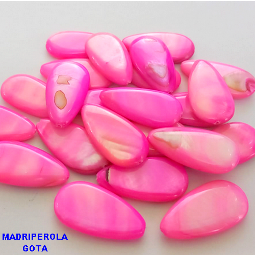 MADRIPEROLA GOTA 18X12MM /(CX142) FURO PASSANTE VENDA POR UNIDADE BRU0003255