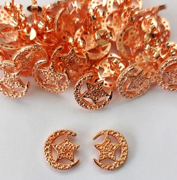 BRINCO NO BRUTO PRONTO PARA O BANHO - (CRIS) BRINCO DE PINO 10MM - PESO TOTAL 1.7gr - BRU0003258