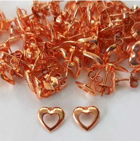 BRINCO NO BRUTO PRONTO PARA O BANHO - (CRIS) BRINCO DE PINO 10MM - PESO TOTAL 0,7gr - BRU0003260