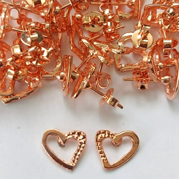 BRINCO NO BRUTO PRONTO PARA O BANHO - (CRIS) BRINCO DE PINO 10MM - PESO TOTAL 1.2GR - BRU0003277