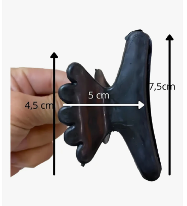 PIRANHA Presilhas Prendedor Cabelo Salão Preta Atacado Cor Preto LOJA00069