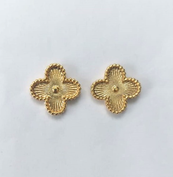 BRINCO FOLHEADO A OURO + VERNIZ DIAMONT (SIMPLES E DELICADO)TAMANHO 14CM - OURO731