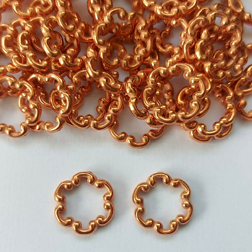 ACESSÓRIO NO BRUTO PRONTO PARA O BANHO - (415) ARGOLA FLOR EM ABS 18MM - PESO TOTAL 0,2GR - COMPOSIÇÃO: ABS - BRU0003381