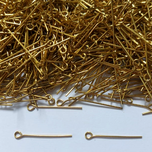 ACESSÓRIO NO BRUTO PRONTO PARA BANHO - " ALFINETE " - TAMANHO 07X24MM - PESO: 1GR - (VENDIDO POR UNIDADE) COMPOSIÇÃO 100% LATÃO - BRU0003384