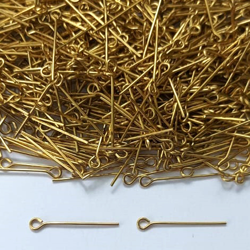 ACESSÓRIO NO BRUTO PRONTO PARA BANHO - " ALFINETE " - TAMANHO 07X22MM - PESO: 1GR - (VENDIDO POR UNIDADE) COMPOSIÇÃO 100% LATÃO - BRU0003385