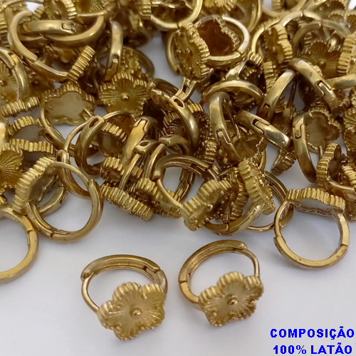 BRINCO NO BRUTO PRONTO PARA O BANHO(CX145) VENDAS POR UNIDADE)TAMANHO 12MM - PESO TOTAL 2.7GR - BRU0003569