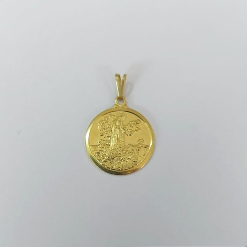 PINGENTE NO BRUTO PRONTO PARA O BANHO(11879) - PINGENTE NOSSA SENHORA DE FÁTIMA 20MM PESO 2,2GR - BRU0003631