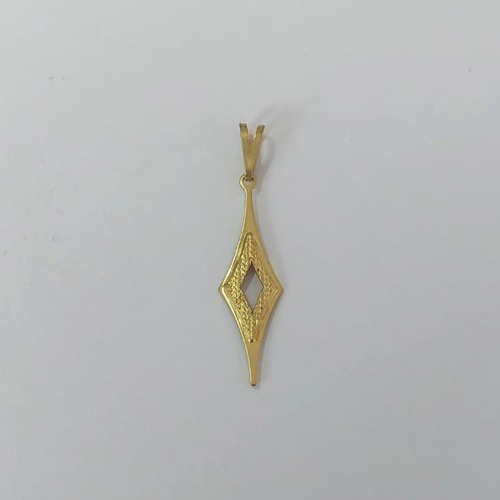 PINGENTE NO BRUTO PRONTO PARA O BANHO(E2543) - PINGENTE LOSANGO VAZADO 7MM PESO 0,7GR - BRU0003639