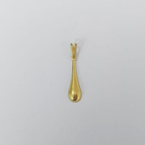 PINGENTE NO BRUTO PRONTO PARA O BANHO(E2175) - PINGENTE ESTILO GOTA FINA LISA 5MM PESO 0,5GR - BRU0003640