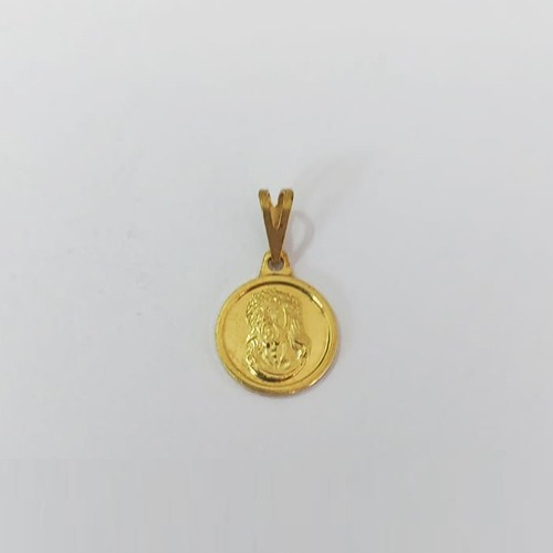 PINGENTE NO BRUTO PRONTO PARA O BANHO(E2126) - PINGENTE IMAGEM JESUS CRISTO 11MM PESO 1,0GR - BRU0003641