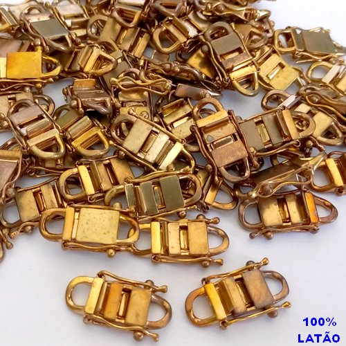 FECHO GAVETA COM TRAVA NO BRUTO PRONTO PARA O BANHO - ( VENDA POR UNIDADE) TAMANHO 22X12MM - PESO 3.1GR BRU0003681