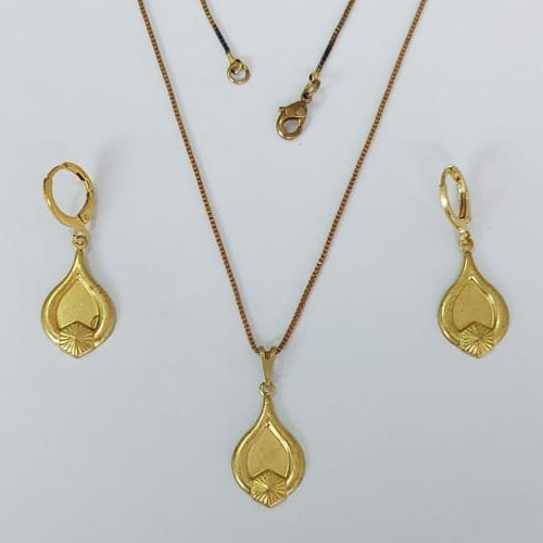 CONJUNTO NO BRUTO PRONTO PARA O BANHO COM CORRENTE VENEZIANA DE 45CM (100% LATÃO )(V3991) - PINGENTE FORMATO GOTA 13MM-( PESO: 5,0GR - BRU0003696