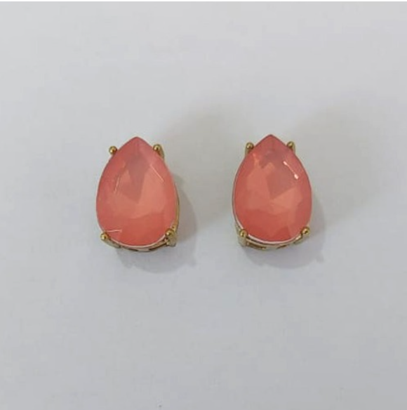 BRINCO NO BRUTO PRONTO PARA O BANHO / BASE EM ALTA FUSÃO 10X14MM COM PEDRA EM RESINA / PESO 2,7GR - BRU0003717