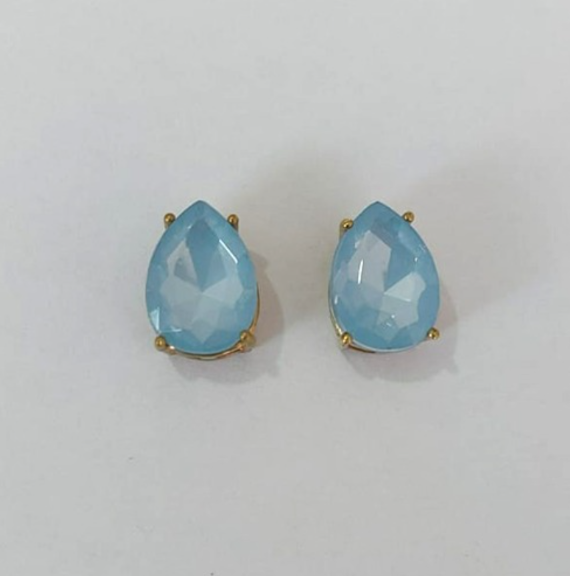 BRINCO NO BRUTO PRONTO PARA O BANHO / BASE EM ALTA FUSÃO 10X14MM COM PEDRA EM RESINA / PESO 2,7GR - BRU0003720