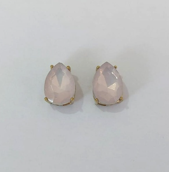 BRINCO NO BRUTO PRONTO PARA O BANHO / BASE EM ALTA FUSÃO 10X14MM COM PEDRA EM RESINA / PESO 2,7GR - BRU0003726