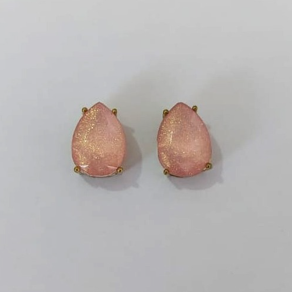 BRINCO NO BRUTO PRONTO PARA O BANHO / BASE EM ALTA FUSÃO 10X14MM COM PEDRA EM RESINA / PESO 2,7GR - BRU0003729