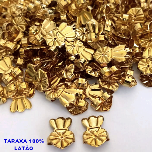 ACESSORIO NO BRUTO PRONTO PARA O BANHO(AV) - TARAXA MAGICA (9x10mm) COMPOSIÇÃO 100% LATÃO - PESO DO 0,04GR - (VENDA POR UNIDADE) BRU3754