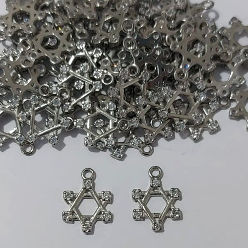 ACESSÓRIO NO BRUTO PRONTO PARA O BANHO (MAD)(CX150) - PINGENTE ESTRELA - TAMANHO 11MM - PESO 0,5GR - BRU24001