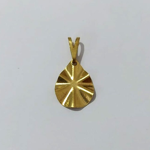 PINGENTE NO BRUTO PRONTO PARA O BANHO - PINGENTE GOTA MARTELADA (E1956)- TAMANHO: 10X13MM - PESO: 0,5GR - BRU23989
