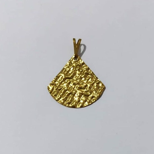 PINGENTE NO BRUTO PRONTO PARA O BANHO - PINGENTE MARTELADA (V1885)- TAMANHO: 21X21MM - PESO: 1,1GR - BRU23991