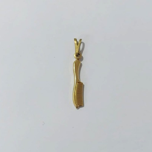 PINGENTE NO BRUTO PRONTO PARA O BANHO - PINGENTE PENTE (2151)- TAMANHO: 20MM - PESO: 0,6GR - BRU23995