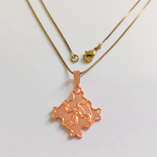 GARGANTILHA NO BRUTO PRONTO PARA O BANHO (CX151) (AUTISTA) CORRENTE VENEZIANA DE 45CM- TAMANHO 1,5CM - PESO TOTAL 2.9GR - BRU24212